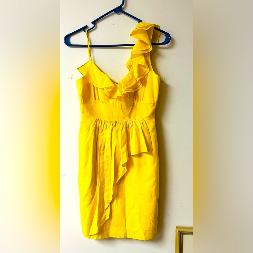 Gianni Bini Lucia silk Blend Ruffle Midi dress